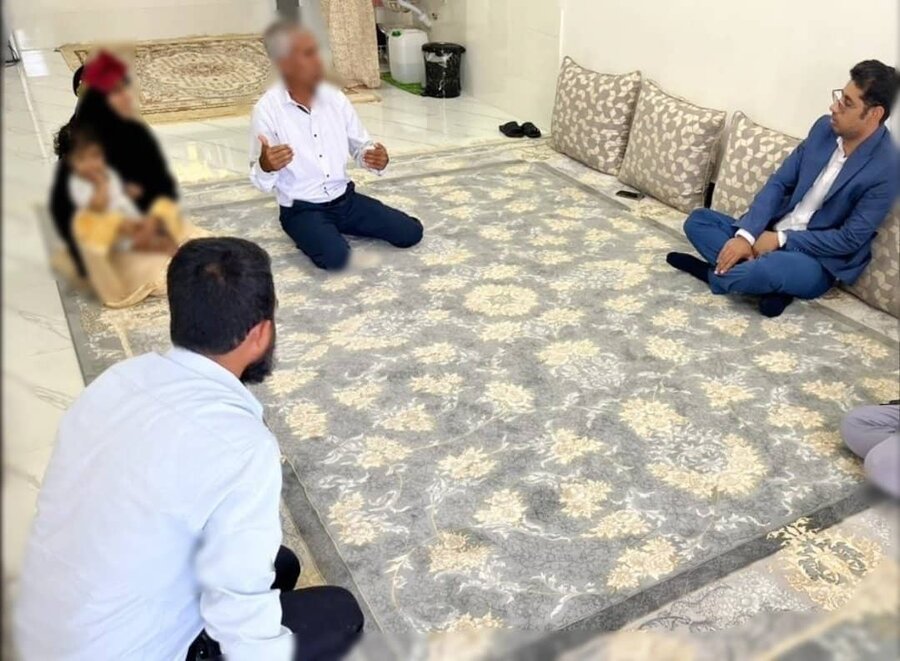 سیریک | دیدار با خانواده دارای سه عضو معلول