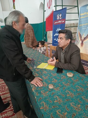 برگزاری میز خدمت اداره بهزیستی تفت 