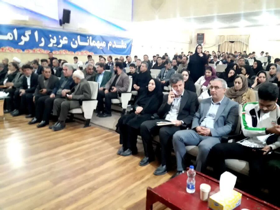 مشگین شهر| حضور در جشن تجلیل از قهرمانان وزنه‌برداری جهانی