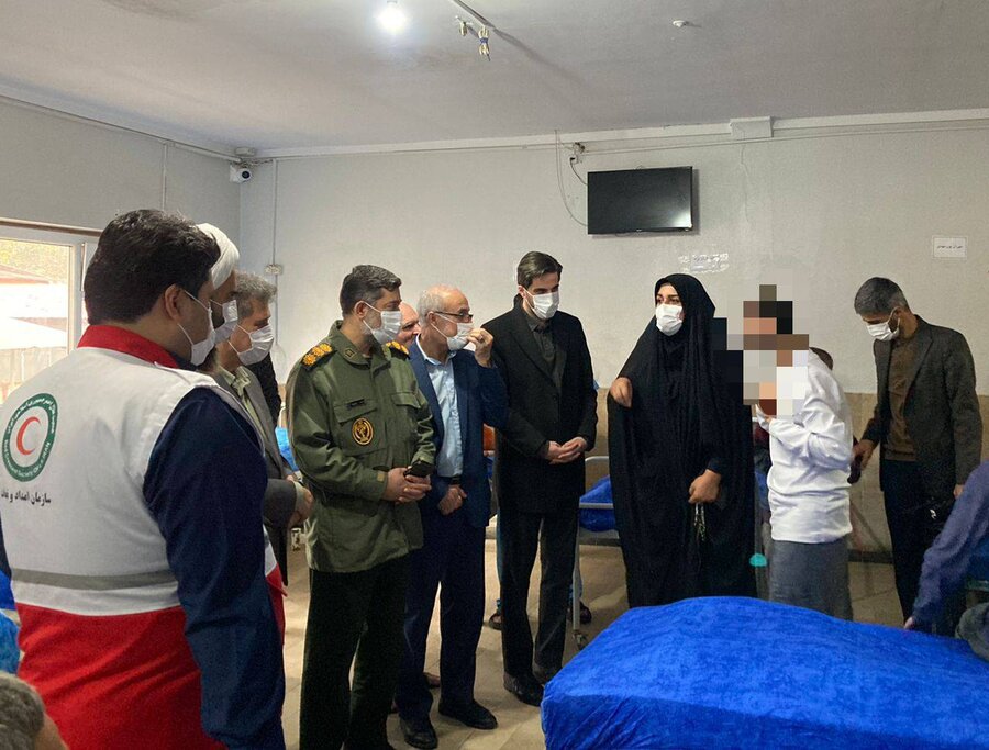 رودسر/حضور مسئولین شهرستان رودسر در آسایشگاه معلولین امام رضا (ع) 