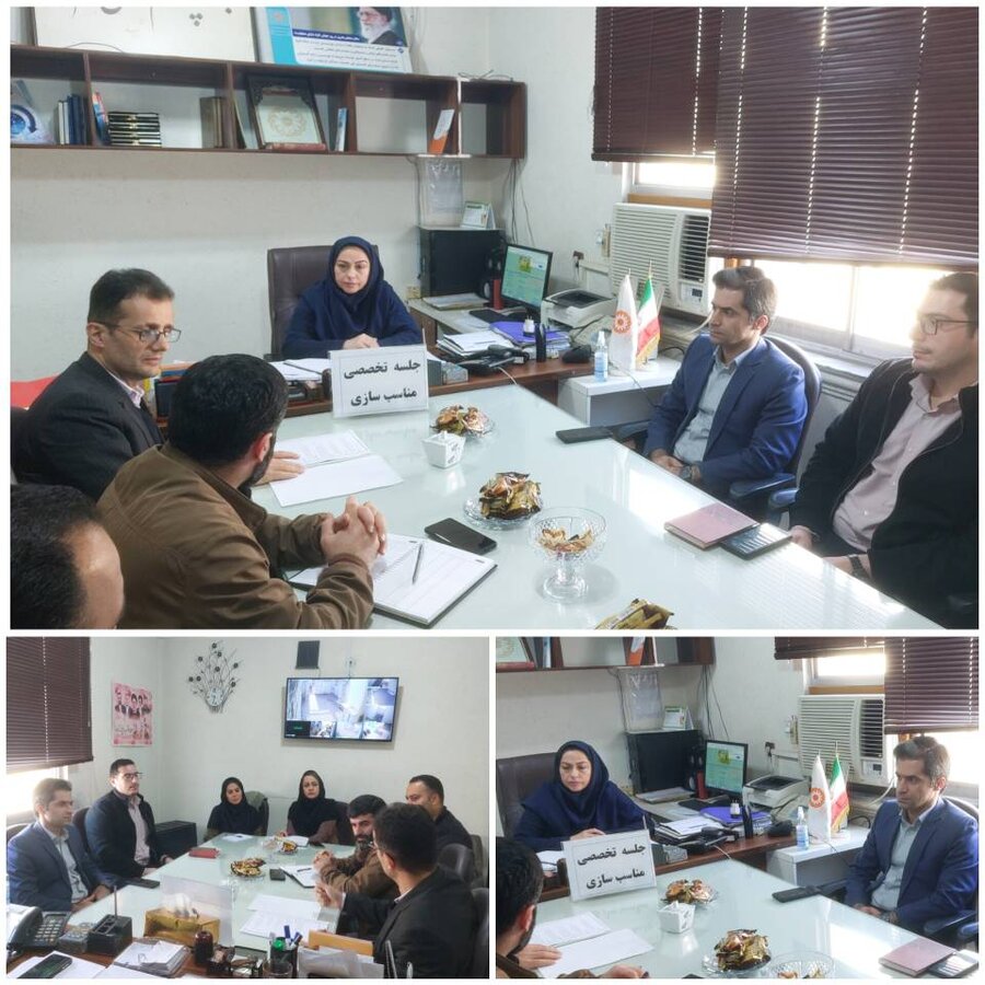 صومعه‌سرا️ /برگزاری جلسه تخصصی مناسب‌سازی در اداره بهزیستی شهرستان