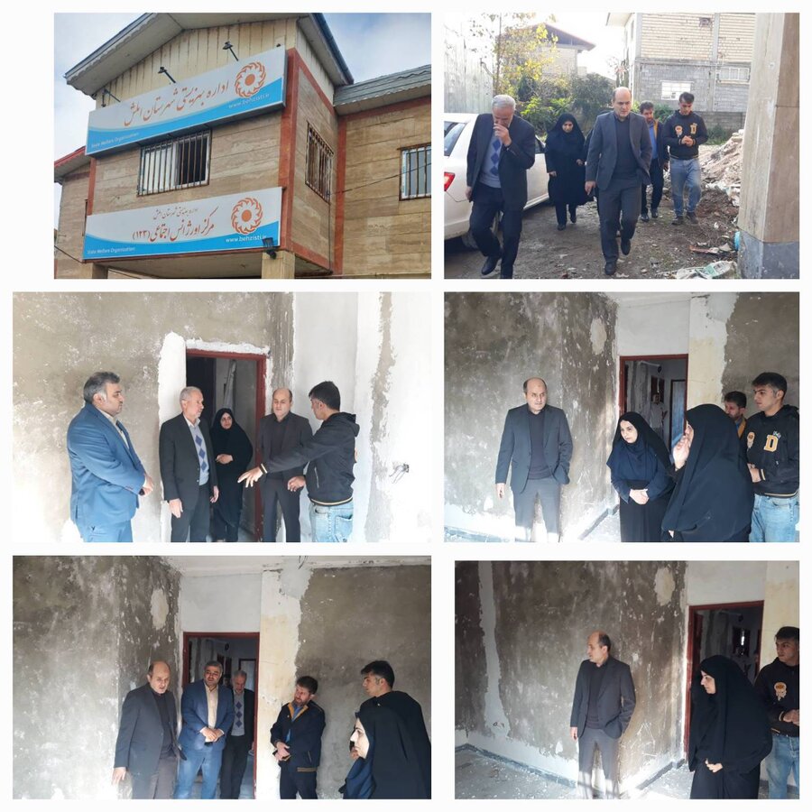 املش /بازدید مدیرکل بهزیستی گیلان از روند ساخت پروژه بازسازی و تعمیرات ساختمان اداری بهزیستی شهرستان