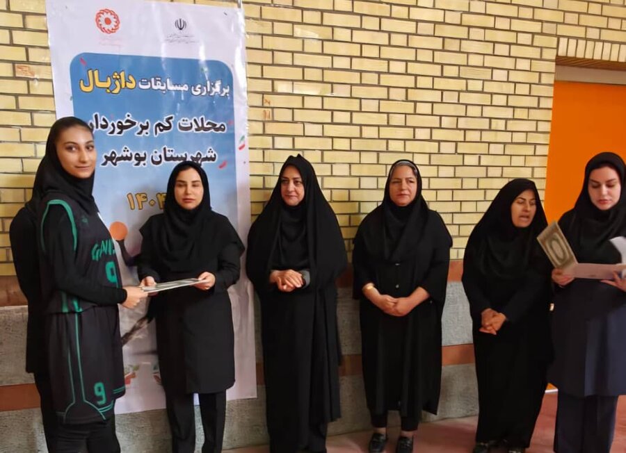 برگزاری مسابقات داژبال بانوان در محلات کم‌برخوردار بوشهر
