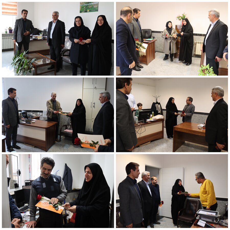 تجلیل مدیرکل بهزیستی اردبیل از همکاران دارای معلولیت به مناسبت هفته گرامیداشت افراد دارای معلولیت