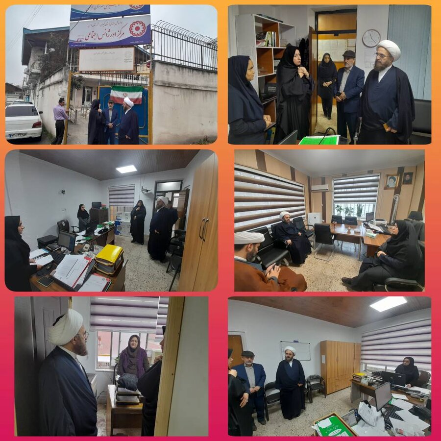 فومن / حضور امام جمعه شهرستان فومن در اداره بهزیستی و دیدار با ریاست و همکاران 