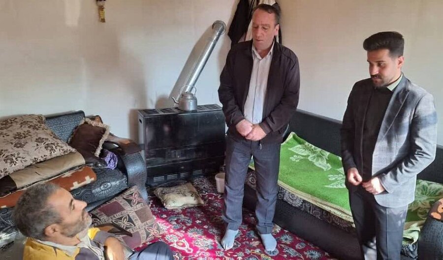 دیدار قضات اجرای احکام دادگستری شهرستان میاندوآب با خانواده دارای دو عضو معلول