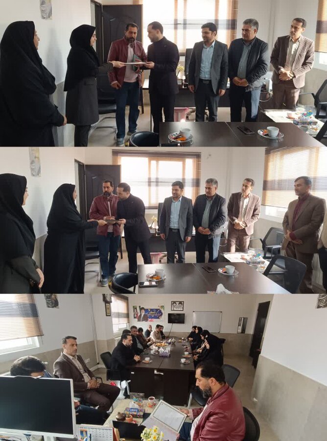 مراسم تودیع و معارفه رئیس اداره بهزیستی شهرستان آزادشهر برگزار شد