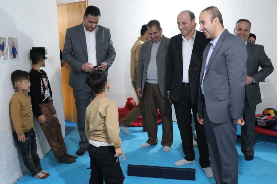 بازدید فرماندار شهرستان و مدیرکل بهزیستی آذربایجان‌غربی از مراکز حمایتی شهرستان بوکان