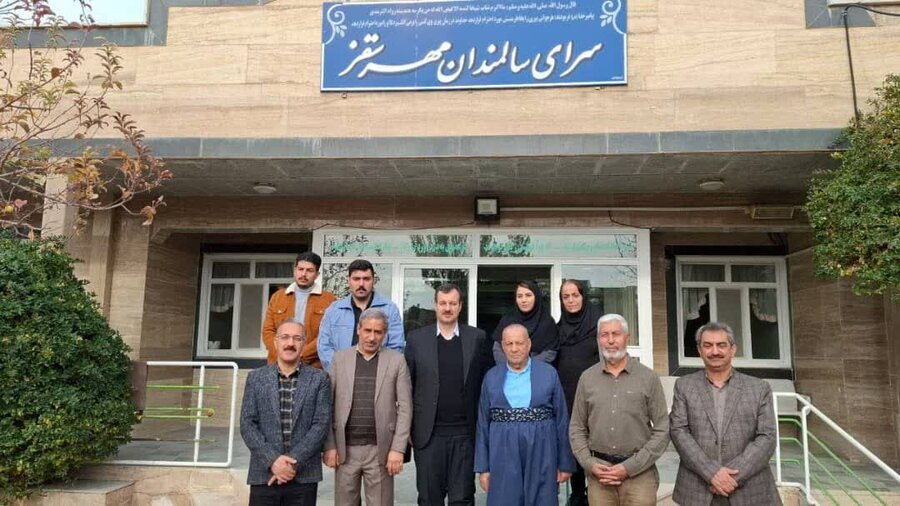 بازدید مدیرکل بهزیستی کردستان از سرای سالمندان مهر سقز