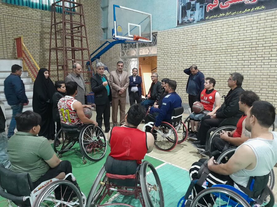 حضور مدیر کل بهزیستی قم در جمع ورزشکاران معلول