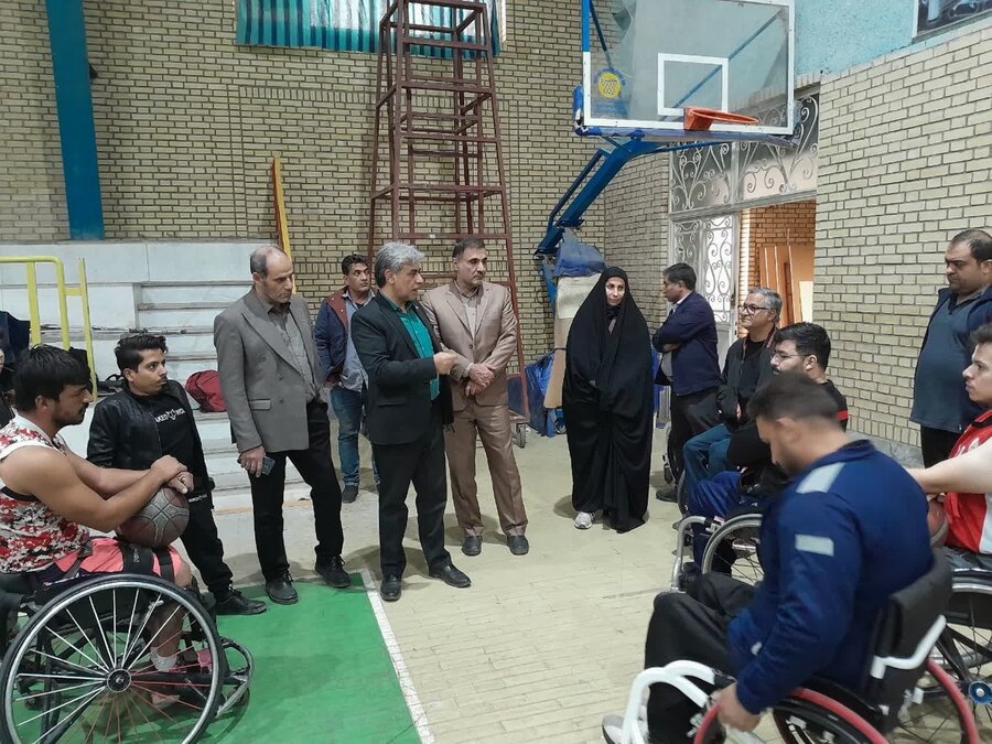 حضور مدیر کل بهزیستی قم در جمع ورزشکاران معلول