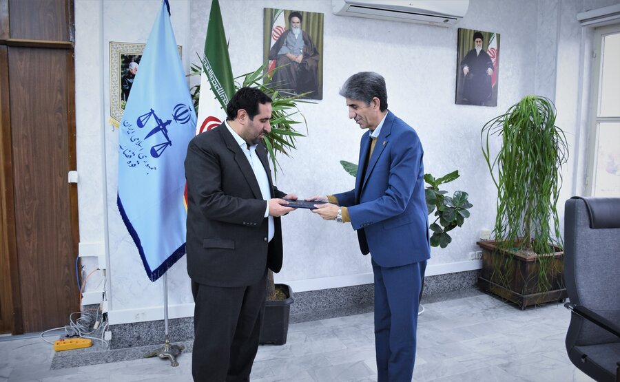 دیدار مدیرکل بهزیستی با دادستان کرمانشاه