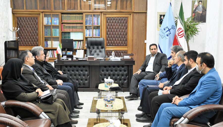 دیدار مدیرکل بهزیستی با دادستان کرمانشاه