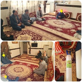 خوسف/دیدار با یکی از خانواده های تحت پوشش بهزیستی و کمیته امداد امام خمینی(ره)