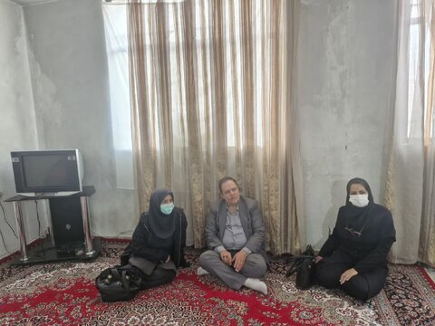 دیدار با خانواده دارای چند عضو معلول