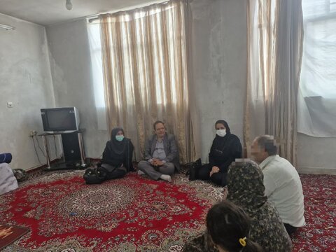 دیدار با خانواده دارای چند عضو معلول