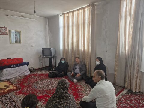 دیدار با خانواده دارای چند عضو معلول