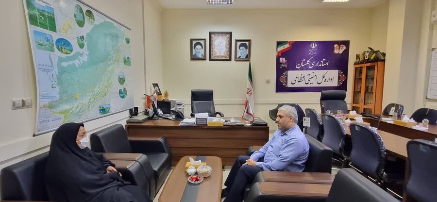 دیدار مدیرکل بهزیستی گلستان با معاون سیاسی ،امنیتی و مدیرکل امنیتی انتظامی استاندار گلستان