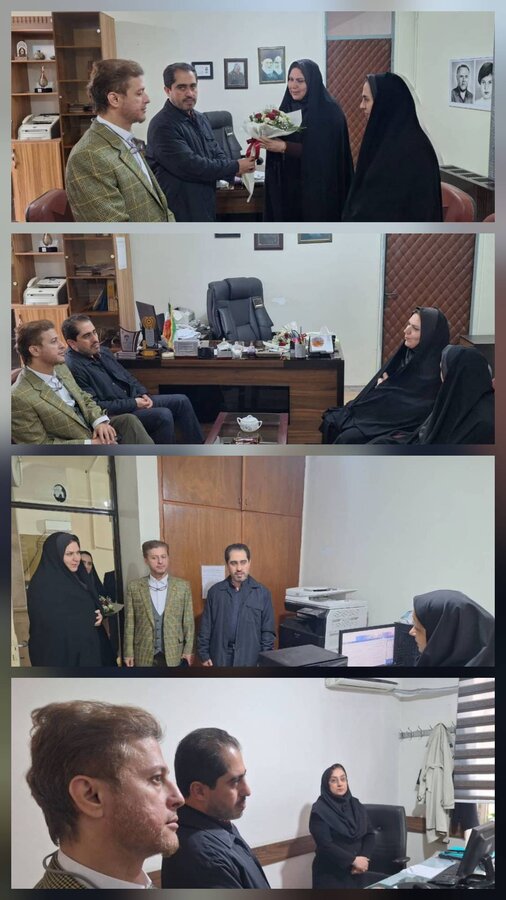 رودبار /دیدار  فرماندار شهرستان با رئیس و کارکنان بهزیستی و گرامیداشت مقام زن و مادر