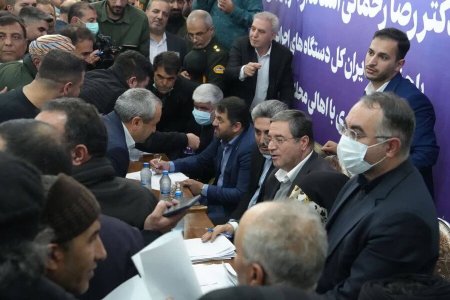 حضور مسئولان بهزیستی در نشست استاندار آذربایجان‌غربی با اهالی منطقه طرزیلو ارومیه
