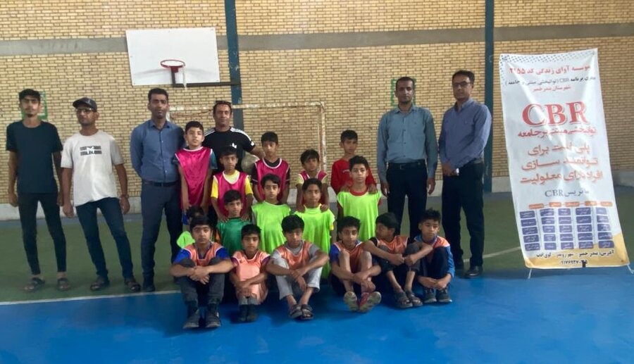 خمیر | برگزاری مسابقه فوتبال خیابانی و داژبال در  محلات کم برخوردار شهرستان خمیر