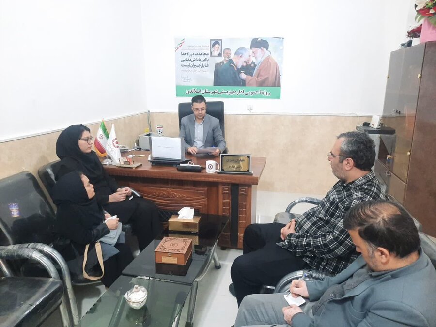 اصلاندوز| جلسه بازخوانی تفاهم نامه با مسئول نهضت سوادآموزی در اداره بهزیستی شهرستان اصلاندوز
