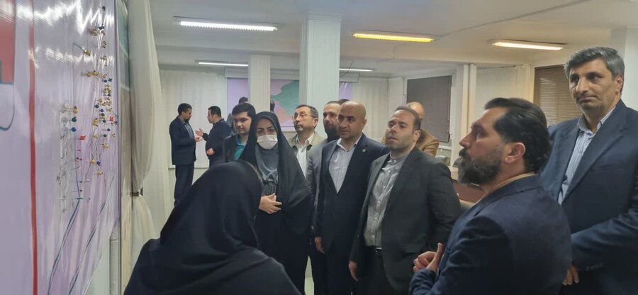 بازدید معاونان سازمان بهزیستی کشور از مرکز  سلامت و اتاق وضعیت بهزیستی گلستان