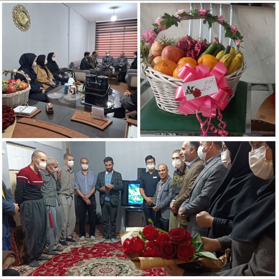  تکریم از سالمندان خانه حمایتی روان سپید در اسدآباد 