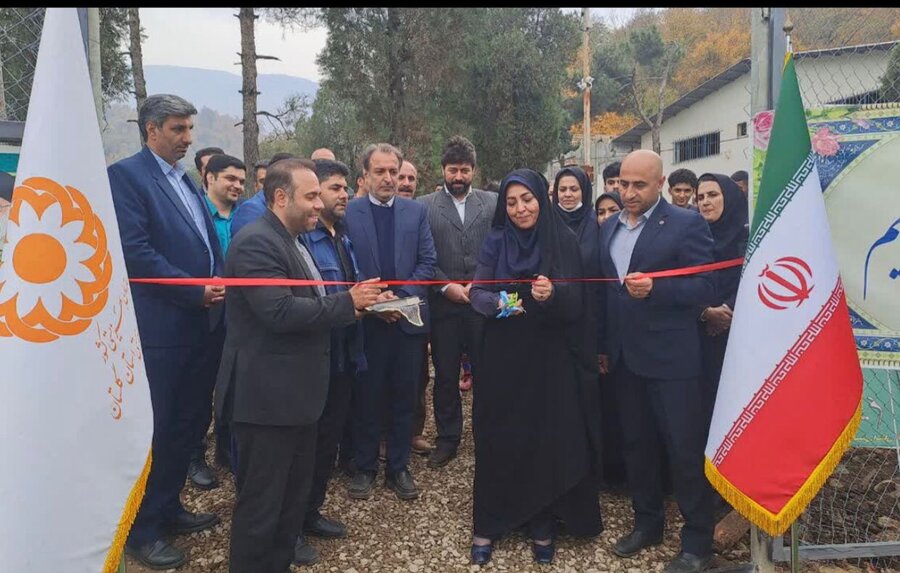 افتتاح چمن مصنوعی فوتسال در مجتمع توسکستان بهزیستی کشور