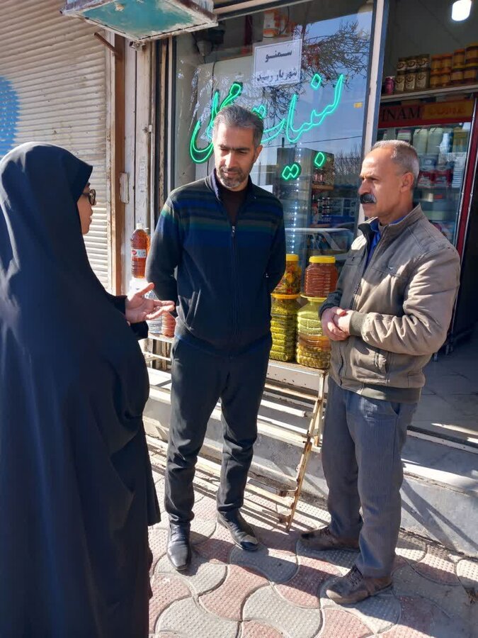 بازدید کارشناس فرمانداری در معیت نماینده بهزیستی شهرستان فامنین از اشتغال بهبود یافتگان