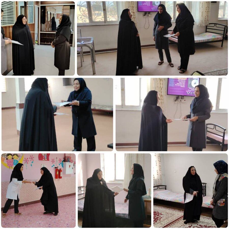 بیرجند/تجلی محبت و قدردانی در روز زن توسط رئیس مجتمع از بانوان همکار در مراکز مختلف