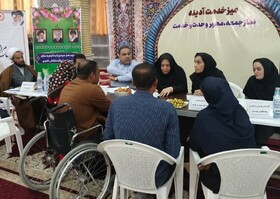 میز خدمت بهزیستی استان بوشهر در مصلی نماز جمعه شهر خورموج به‌منظور رسیدگی به مشکلات مددجویان برگزار شد