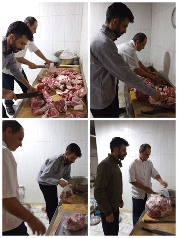 بیرجند/اهدای ۱۸ کیلو گوشت گوسفند به مرکز ساماندهی کودکان خیابانی و کار