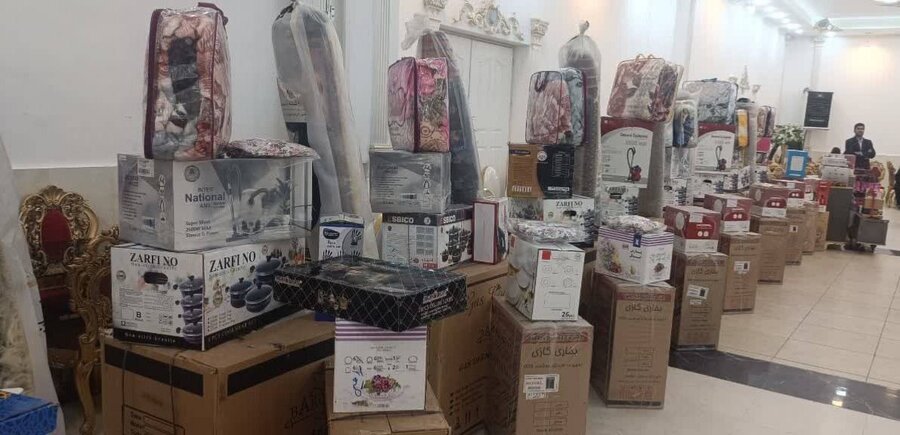 اهدای ۲ سری جهیزیه به جامعه هدف بهزیستی شهرستان میاندوآب با مشارکت موسسه آبشار عاطفه ها
