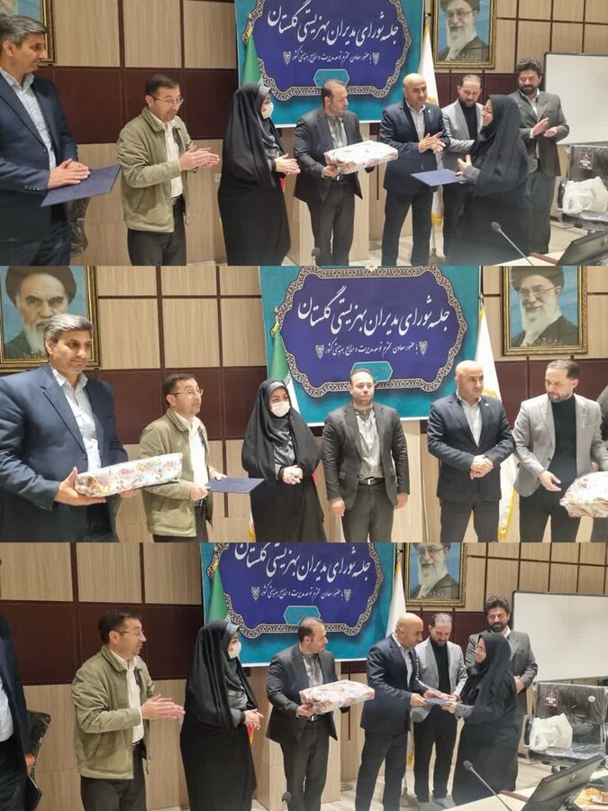 تقدیر از محمد شایسته به عنوان معاون برتر و آمنه میر دیلمی به عنوان رییس برترشهرستان