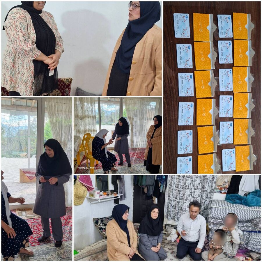 شفت/تقدیر از مادران سادات ،دارای فرزند معلول و اهداء کارت هدیه به آنان