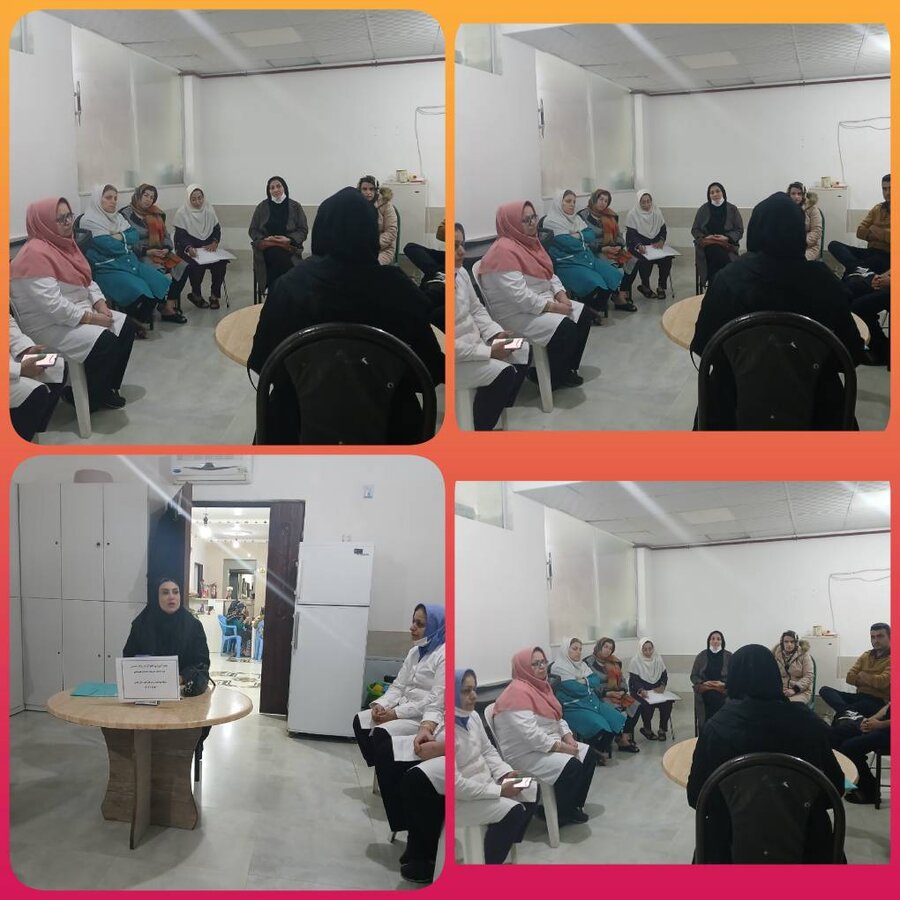 فومن/ برگزاری جلسه آموزشی پیشگیری از آنفولانزا در مرکز سالمندان میلاد نور 