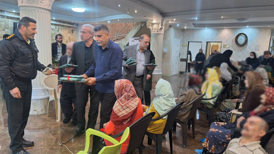 آستانه اشرفیه | برگزاری مراسم گرامیداشت ولادت حضرت فاطمه زهرا (س) و روز مادر در مرکز سالمندان مهر آیین جلالیه