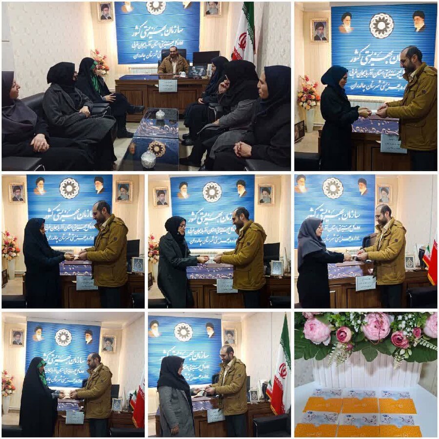 تجلیل از کارکنان زن اداره بهزیستی چالدران به‌مناسبت هفته زن و روز مادر