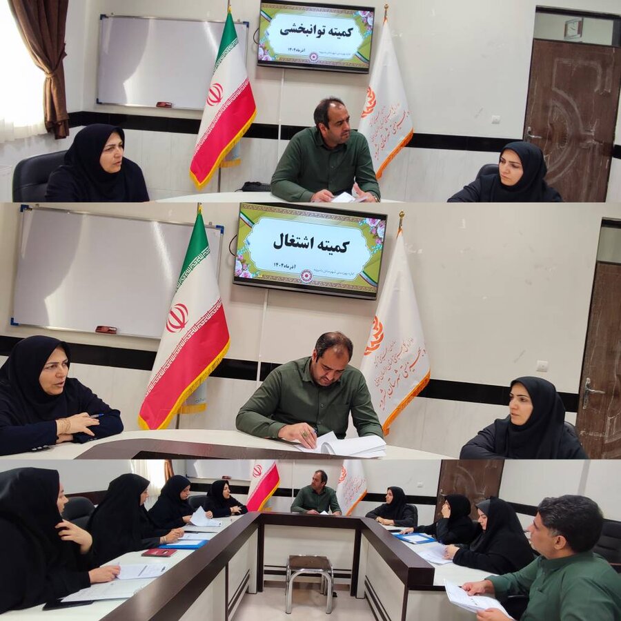 بشرویه/برگزاری کمیته توانبخشی و اشتغال 