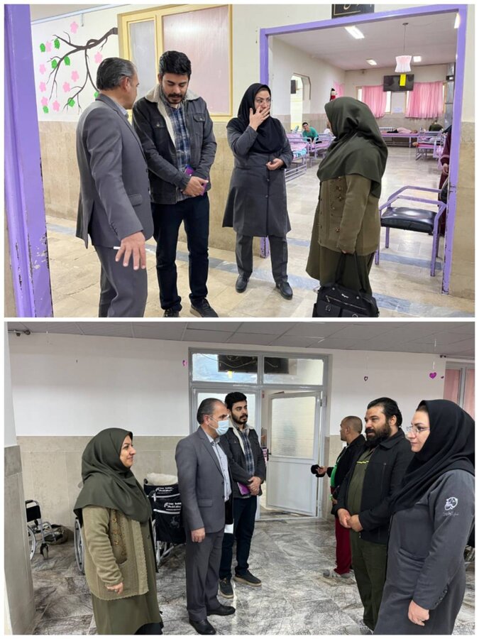 بیرجند/بازدید کارشناسان استانی و شهرستانی از بخش جدید مرکز حضرت علی‌اکبر (ع)