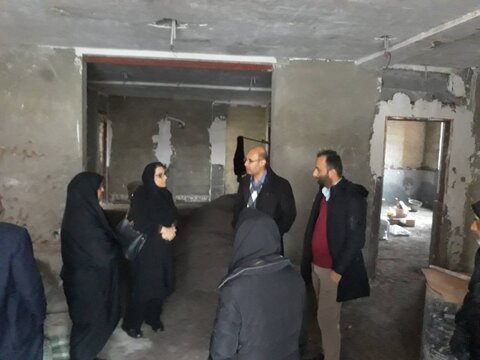بازدید معاون توسعه مدیریت و منابع بهزیستی استان از پروژه ساختمان بهزیستی املش