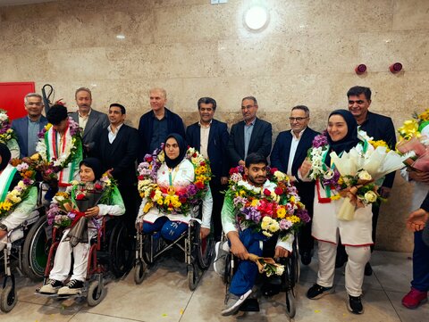 استقبال از افتخارآفرینان مسابقات پاراآسیایی جوانان در اهواز