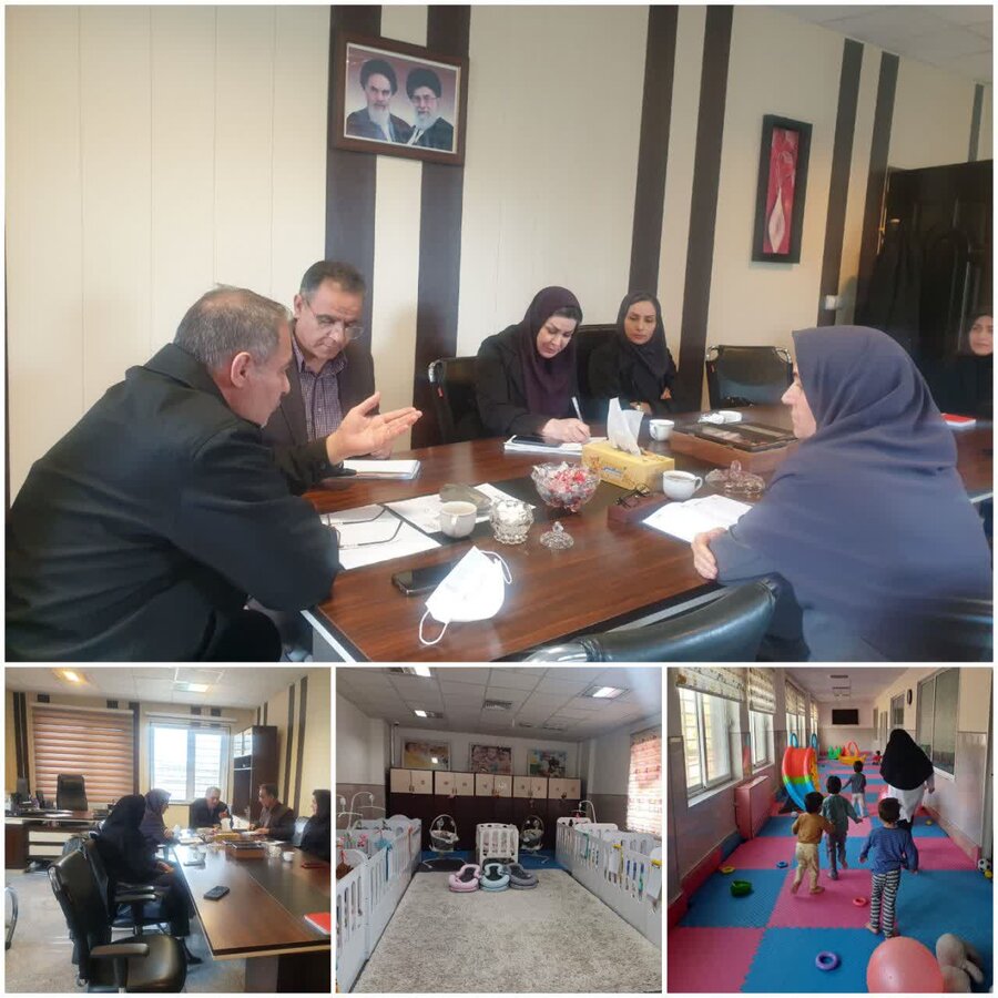 بازدید مسئولان ستادی بهزیستی از شیرخوارگاه معتضدی 