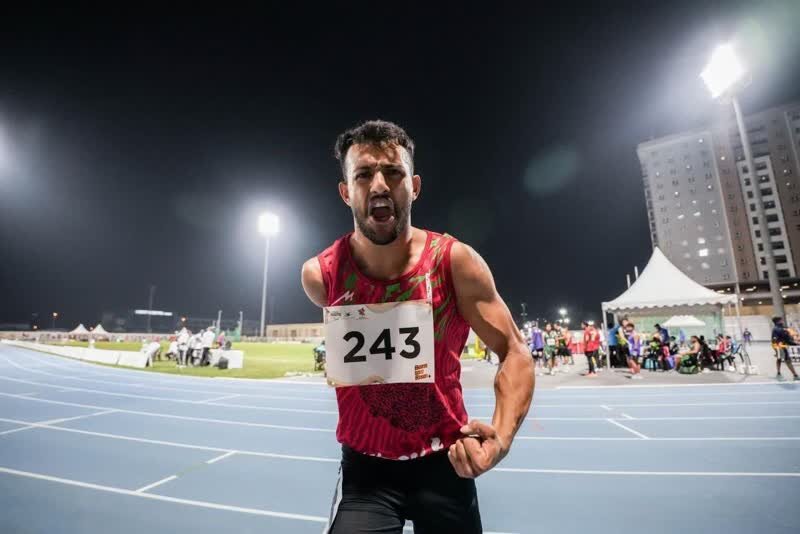 افتخار آفرینی ورزشکار بنابی در مسابقات دوومیدانی پارا آسیایی جوانان