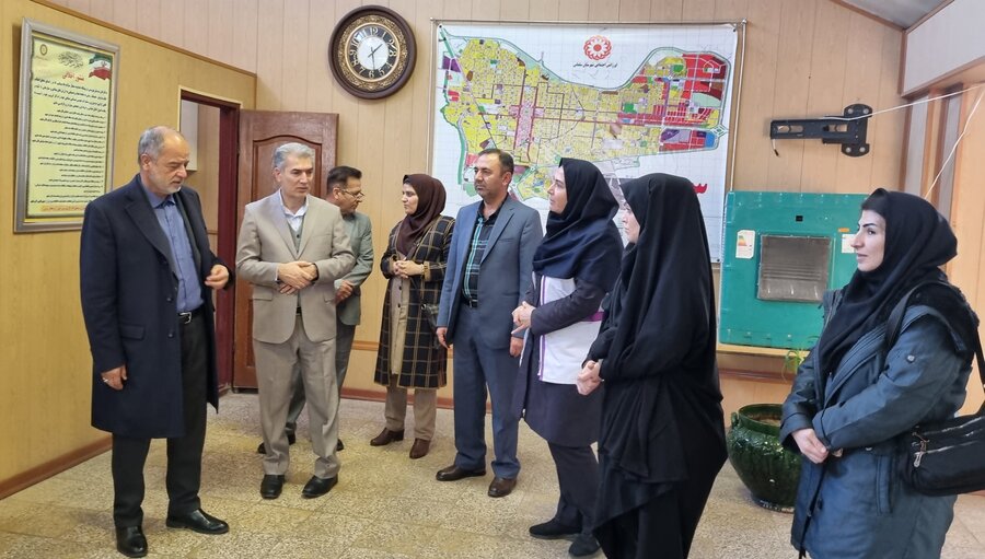 بازدید فرماندار و نماینده مردم سلماس در مجلس شورای اسلامی از اورژانس اجتماعی شهرستان