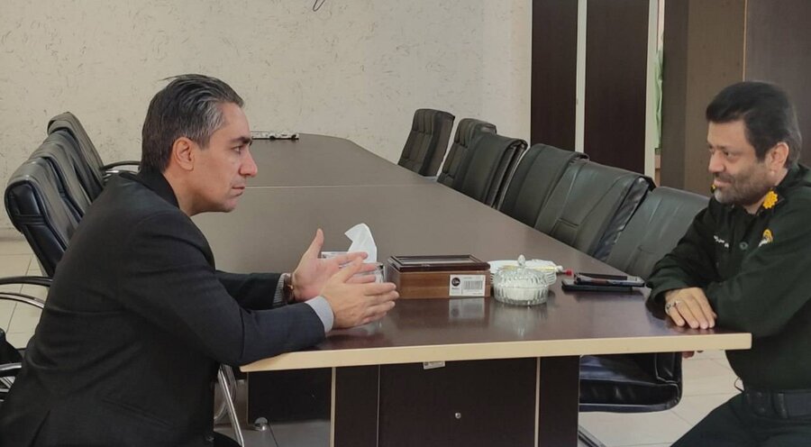 قرچک l دیدار سرپرست اداره بهزیستی با معاون اجتماعی فرهنگی نیروی انتظامی شرق استان تهران