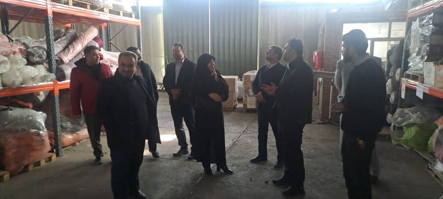بازدید مدیرکل بهزیستی البرز از انبار اموال تملیکی با هدف ارتقاء خدمات به مددجویان