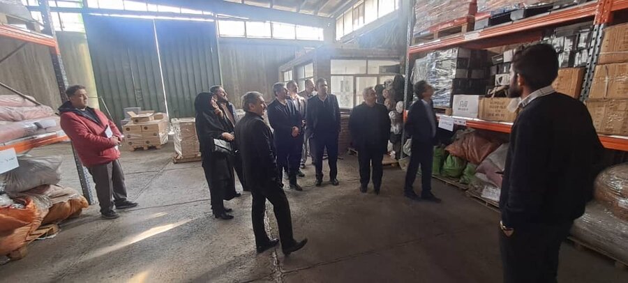 بازدید مدیرکل بهزیستی البرز از انبار اموال تملیکی با هدف ارتقاء خدمات به مددجویان