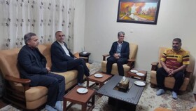 عیادت سرپرست بهزیستی فارس از همکار واحد پشتیبانی و خدمات